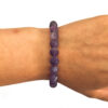 Frosted Amethyst 8mm Bracelet 70362 1 Frosted Amethyst 8mm Bracelet 70362 1