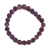Frosted Amethyst 8mm Bracelet 70362 2 Frosted Amethyst 8mm Bracelet 70362 2