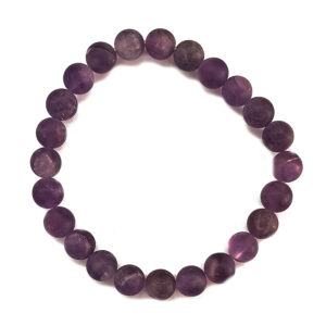 Frosted Amethyst 8mm Bracelet