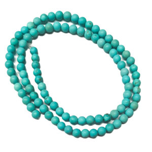 Frosted Blue Howlite 4mm Beads