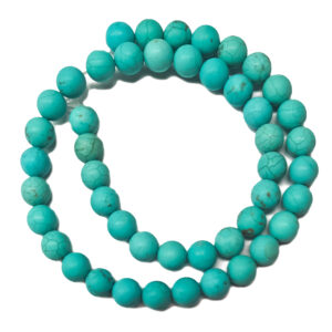 Frosted Blue Howlite 8mm Beads