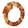 Frosted Carnelian 6mm Beads