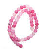 Frosted Hot Pink Crackle Agate 8mm Beads 240416