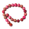 Frosted Hot Pink Imperial Jasper 8mm Beads 240840 Frosted Hot Pink Imperial Jasper 8mm Beads