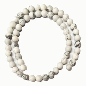 Frosted Howlite 6mm Beads