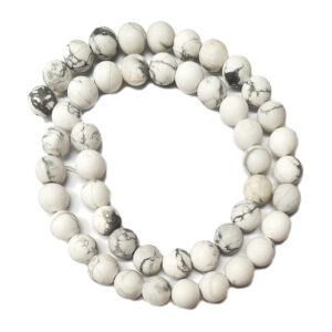 Frosted Howlite 8mm Beads