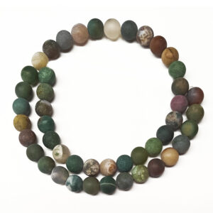 Frosted Indian Agate 8mm Beads