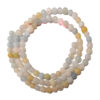 Frosted Morganite 4mm Beads