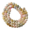 Frosted Morganite 6mm Beads
