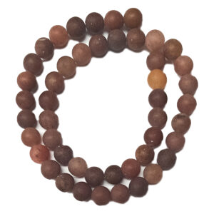 Frosted Purple Aventurine 8mm Beads