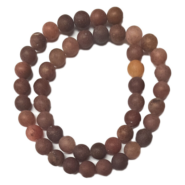 Frosted Purple Aventurine 8mm Beads