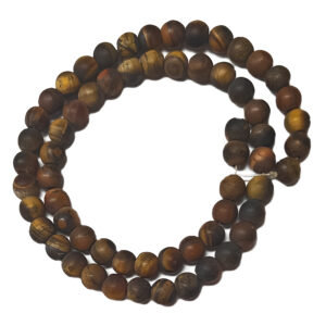 Frosted Tigers Eye 6mm Beads