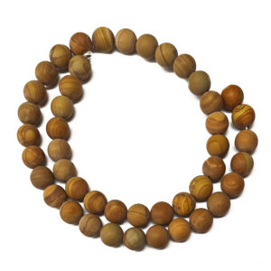 Frosted Wood Lace 8mm Beads