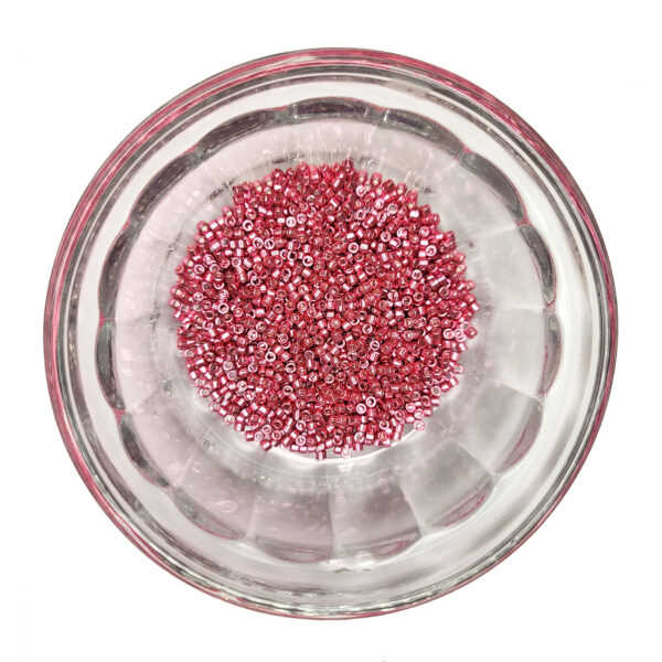 Galvanized Pink Delica Seed Beads Size 11 184420