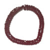 Faceted Opaque Dark Red 4mm Cube Beads 180226