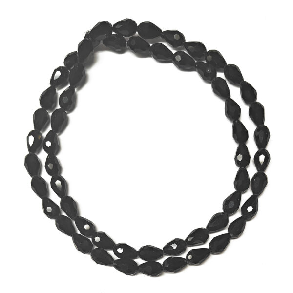 Glass Drop Electroplate 12x8mm Beads 180283