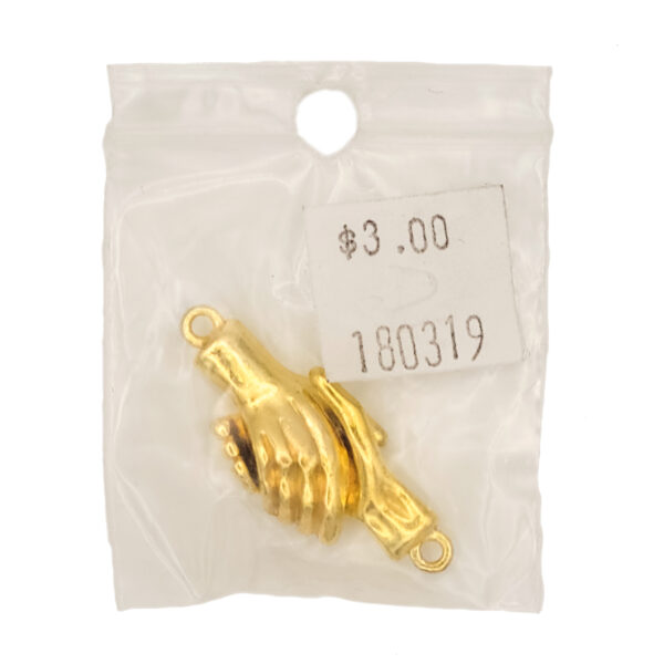 Gold Coloured Hand Shaped Magnetic Clasp 180319