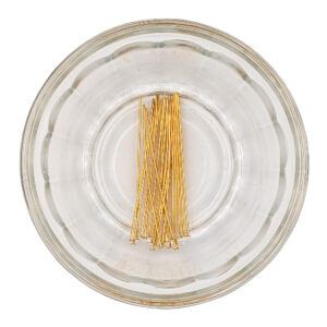 Golden Color Brass Flat Head Pin 20 Pack