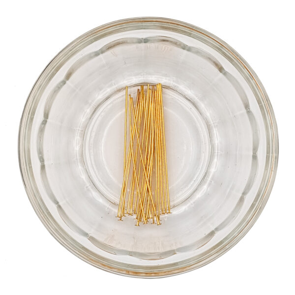 Golden Color Brass Flat Head Pin 20 Pack 990326