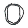 Half Plated Rainbow Black 3mm Faceted Rondelle 180347