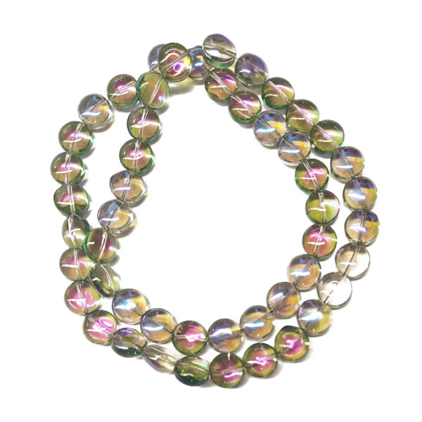 Half Rainbow Flat Round 12x8mm 180483