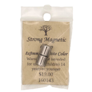 Hematite Colour Magnetic Tube Clasp 8x8mm