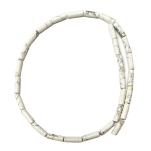 Howlite Column 13-14mm Beads