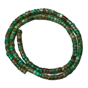 Imperial Jasper Green Heishi Beads
