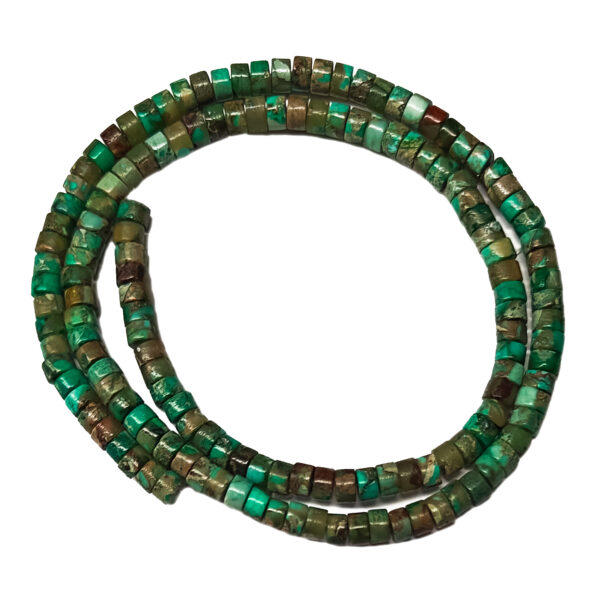 Imperial Jasper Green Heishi Beads 240843 Imperial Jasper Green Heishi Beads