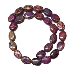 Imperial Jasper Indigo Oval Beads