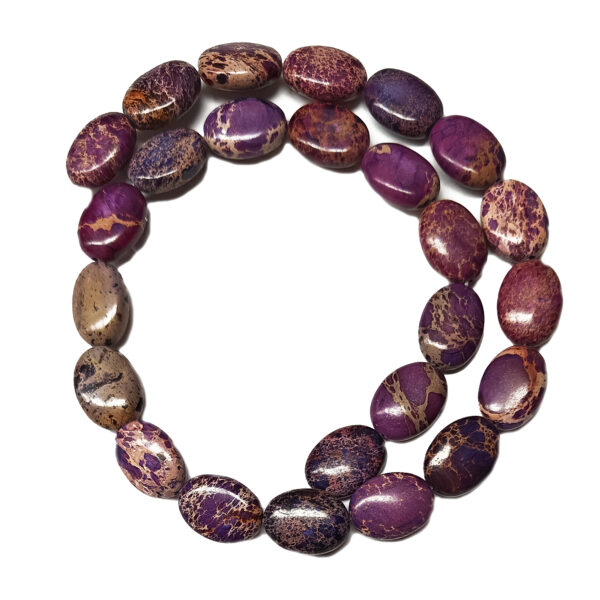 Imperial Jasper Indigo Oval Beads