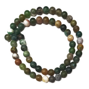 Frosted Indian Agate 6mm Beads