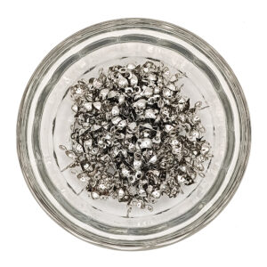 Iron Platinum Color 7.5x4mm Clamshell Knot Covers