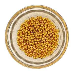 Golden Iron 3mm Spacer Beads