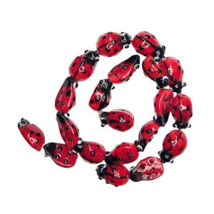 Lampwork Ladybug Bead $15