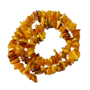 Large Amber Chip Beads