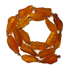 Large Amber Nugget Beads