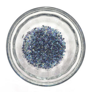 Lined Dark Blue AB Delica Seed Beads Size 11