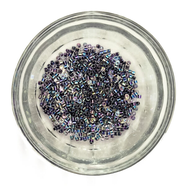 Lined Light Violet AB Delica Seed Beads Size 10 181059