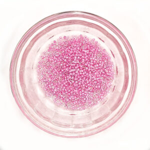 Lined Pale Lilac Delica AB Beads size 11