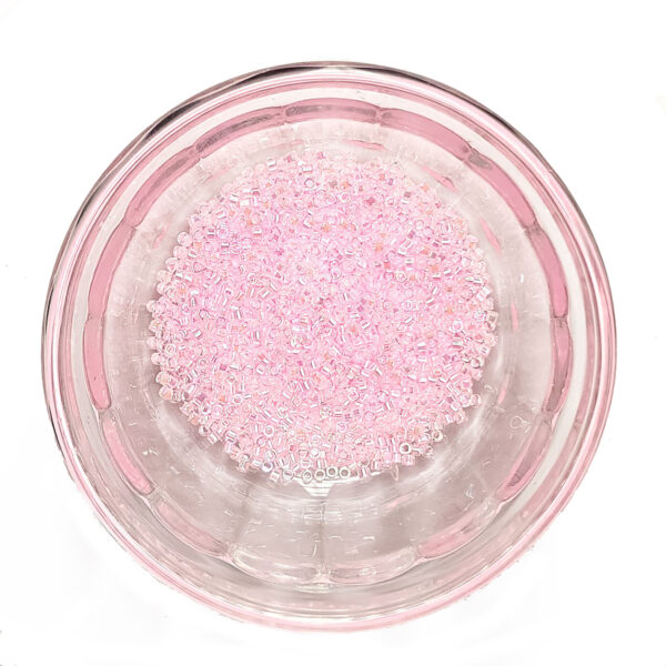 Lined Pale Pink Delica Seed Beads size 11 184055