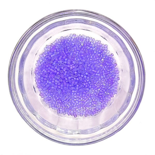 Matte Transparent Purple Delica Seed Beads Size 11 184783