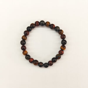 Mixed Tigers Eye 8mm Bead Stretchy Bracelet