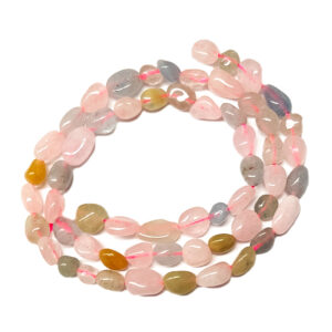 Morganite Nugget Beads
