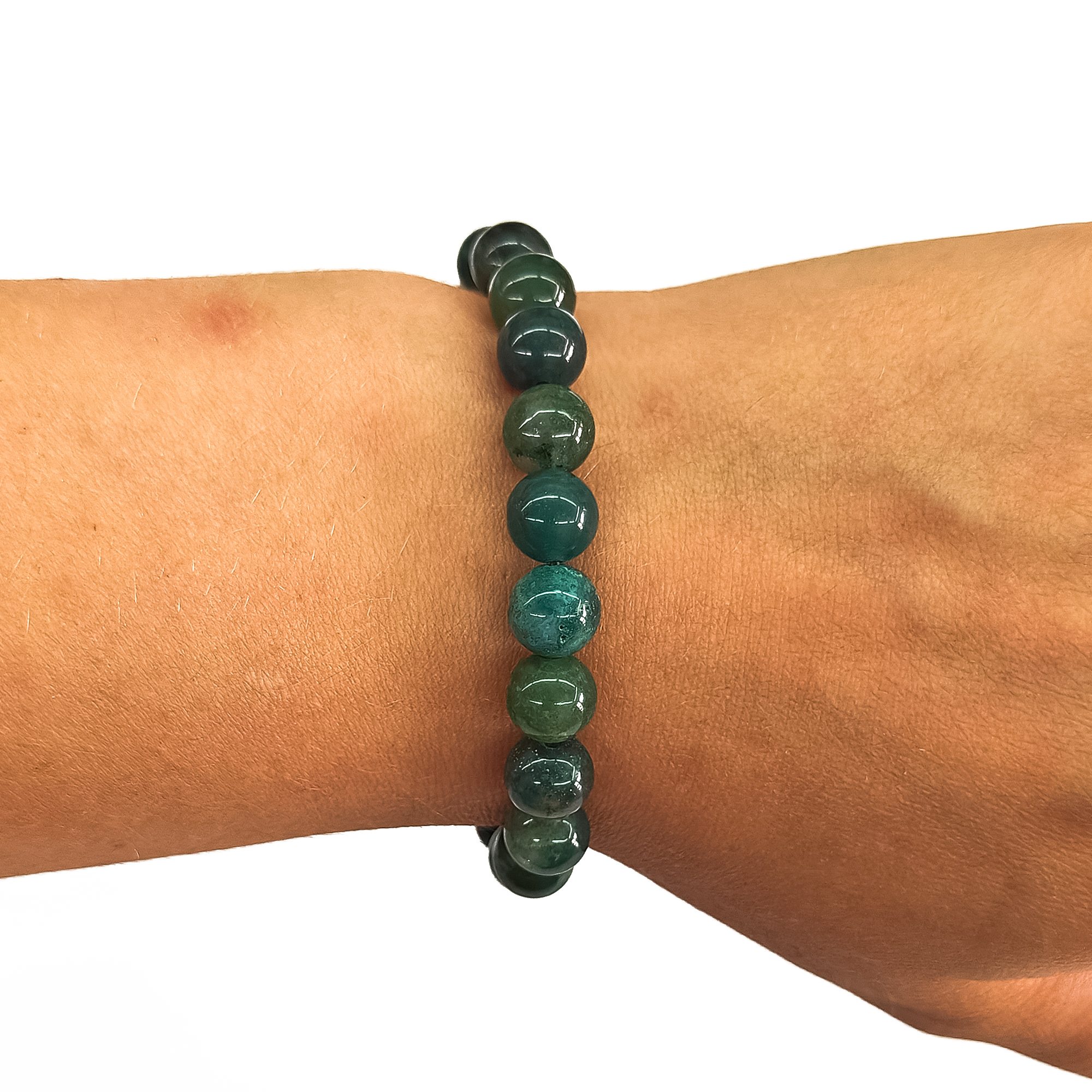 Moss Agate 8mm Bracelet 70875 2