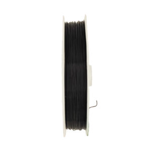 Nylon-coated Stainless Steel Tiger Tail Wire Black 0.3mm 50m/roll