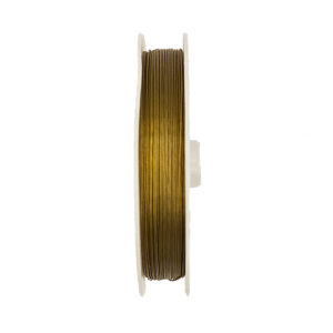 Nylon-coated Stainless Steel Tiger Tail Wire Gold 0.38mm 60m/roll