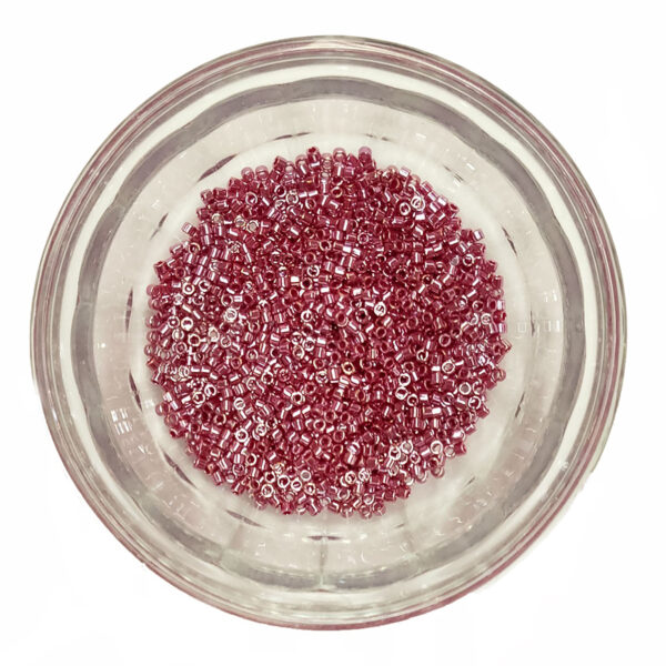 Opaque Cadillac Red luster Delica Seed Beads Size 11 184564