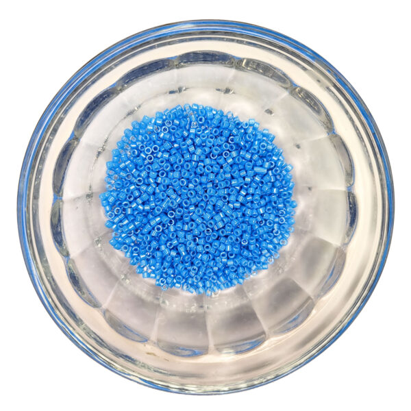 Opaque Capri Blue Delica Seed Beads Size 11 184659
