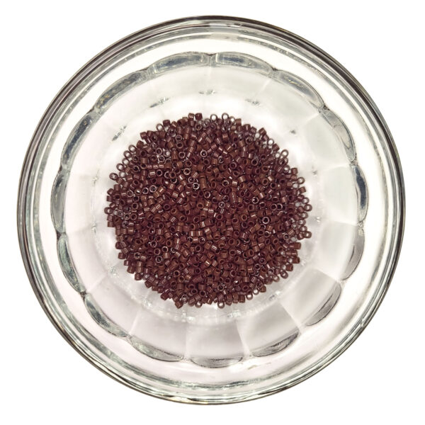 Opaque Chocolate Brown Delica Seed Beads Size 11 184734